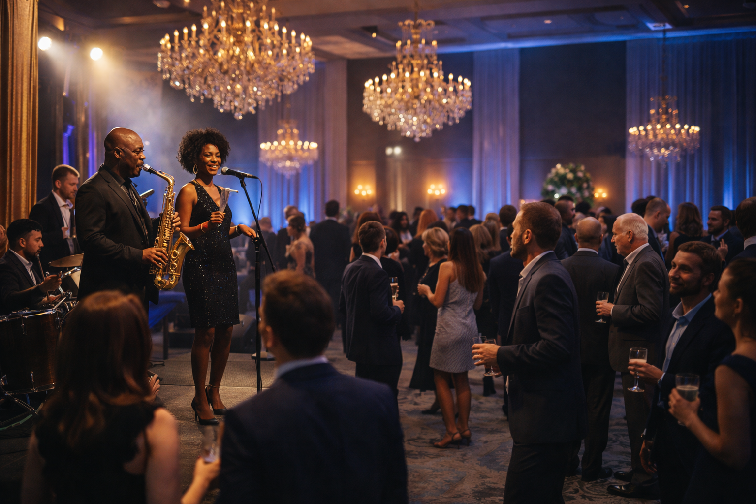 Live jazz band entertainment for a Columbus corporate event